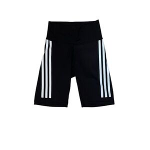 Adidas W Optime Trainicons 3-Stripes Bike Short Leggings 'Black gym workout